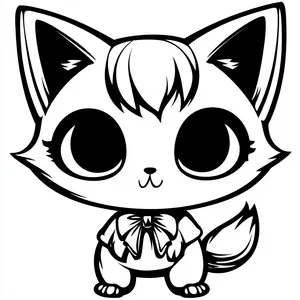 Coloring pages with aggretsuko.