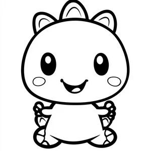 Coloring pages with hangyodon.