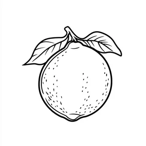 Coloring pages with a bright lemon outline perfect for coloring.