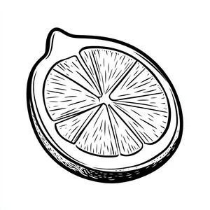 Coloring pages with a zesty lime outline perfect for young artists.